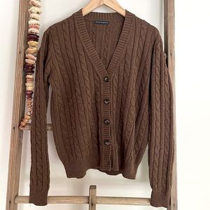 Brandy Melville Kennedy cardigan sweater in brown